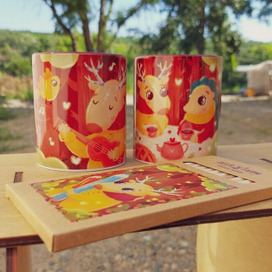 Иллюстрации для сувенирной продукции