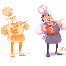 Повар и воспитательница