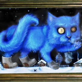 Сказка для дочки (синий кот)