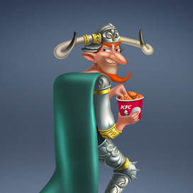 KFC Sogood For Gods. Персонаж Локи
