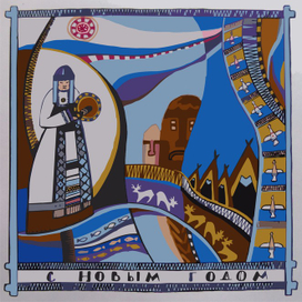 Эвенкийская новогодняя открытка