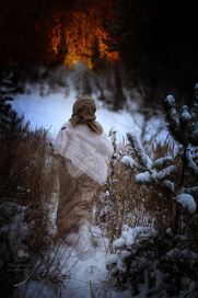 костёр в лесу