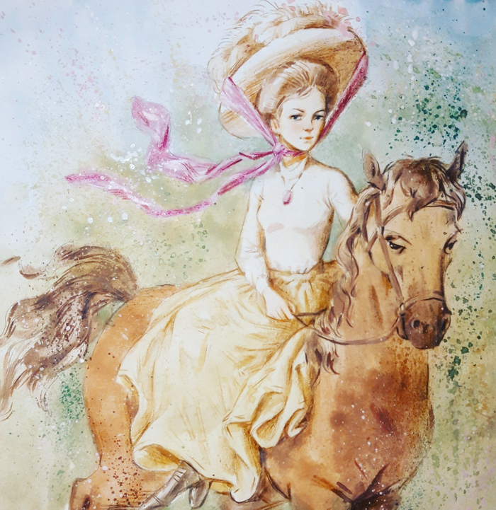 Дама на лошади