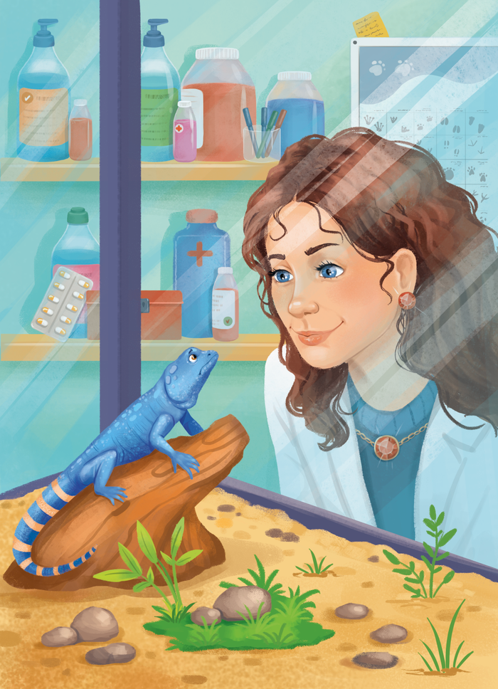 Иллюстрация к книге про девочку детектива