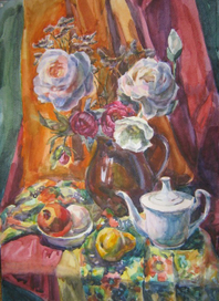 Натюрморт с пионами