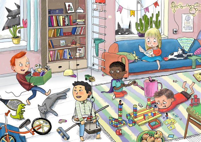 Иллюстрация с детьми