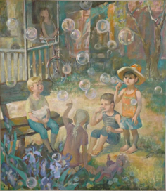 детство. мыльные пузыри.