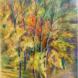 Осень. Вид из окна