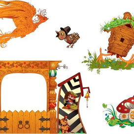 Элементы оформления витрины.