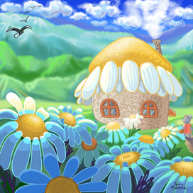 Мышка возвращается домой