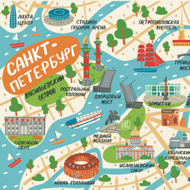 Карта Санкт Петербурга