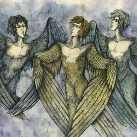 Сирин, Алконост и Гамаюн