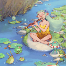 Озерная девочка и лягушачий народец