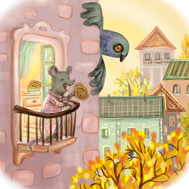 Мышка и булочки с корицей