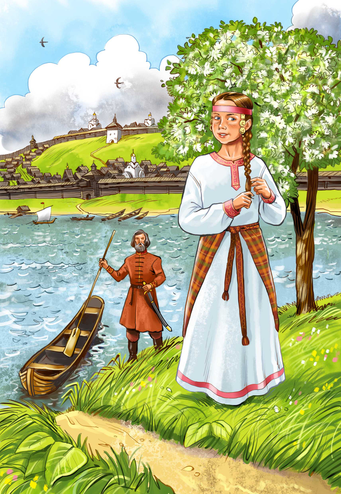 Княгиня Евдокия. Иллюстрация.