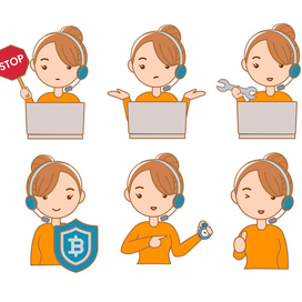 Assistent character for website 2