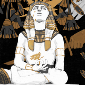 Рамзес II оплакивает сына (фрагмент работы)