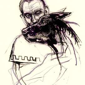 Mikhail Bulgakov illustration of "The Master and Margarita."