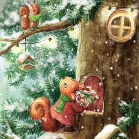 Зимние белочки