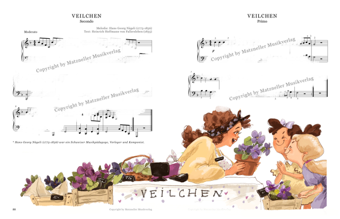 Иллюстрация для музыкального учебника Matzneller Musikverlag