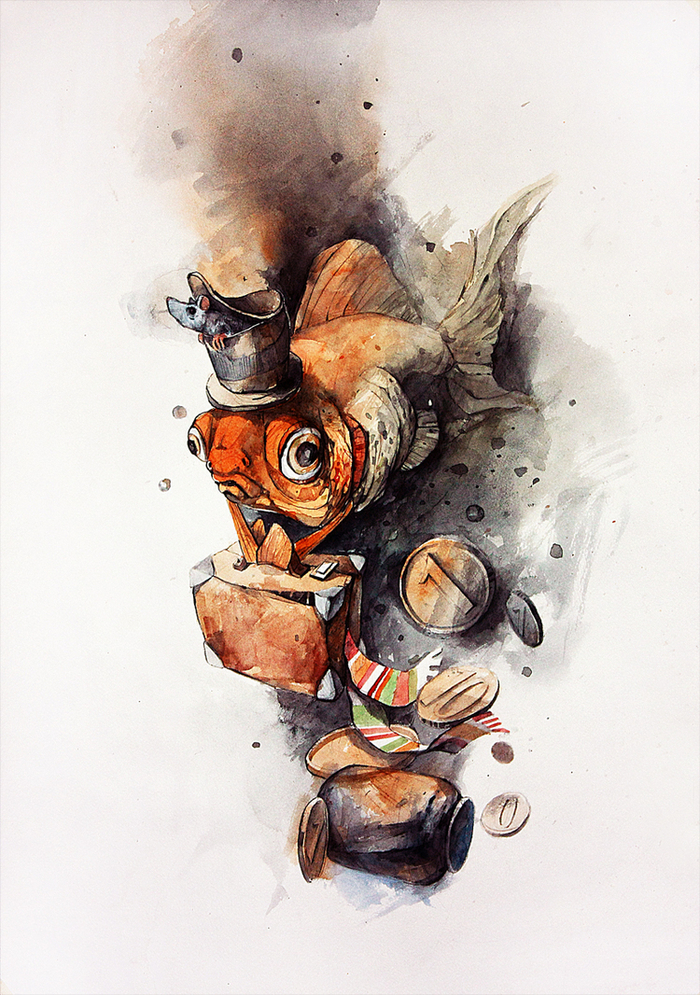 Рыбка золотстая