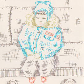 Сын в метро