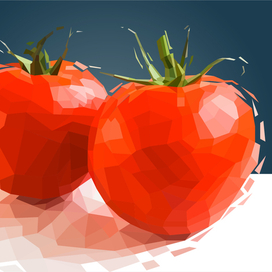 two tomatoes