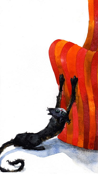 кот и диван