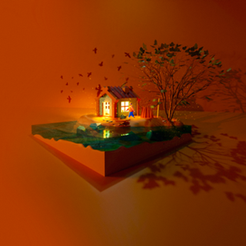 ненастоящий домик