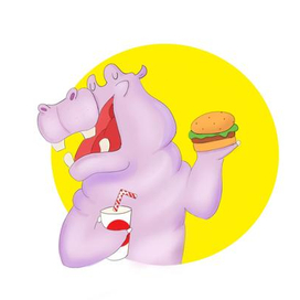 Бегемот обжора