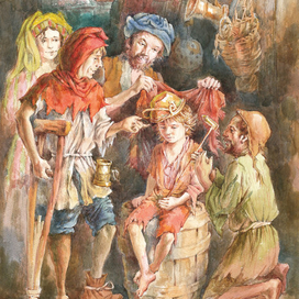 Иллюстрация к повести "Принц и нищий".