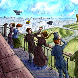 На Эйфелевой башне