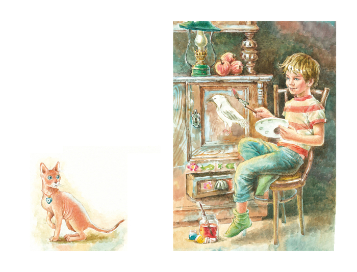 Кис, кис, кис! Иллюстрация к детской повести.