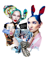 Афиша для Aurora Fashion Week. Mary Katrantzou fashion show