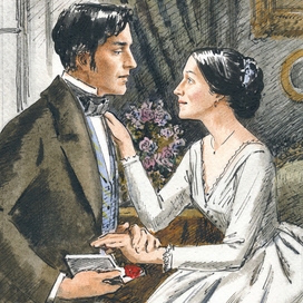 Иллюстрация к роману Элизабет Гаскелл "Север и Юг"