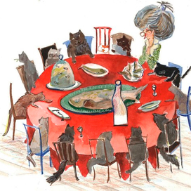 Голодные коты.