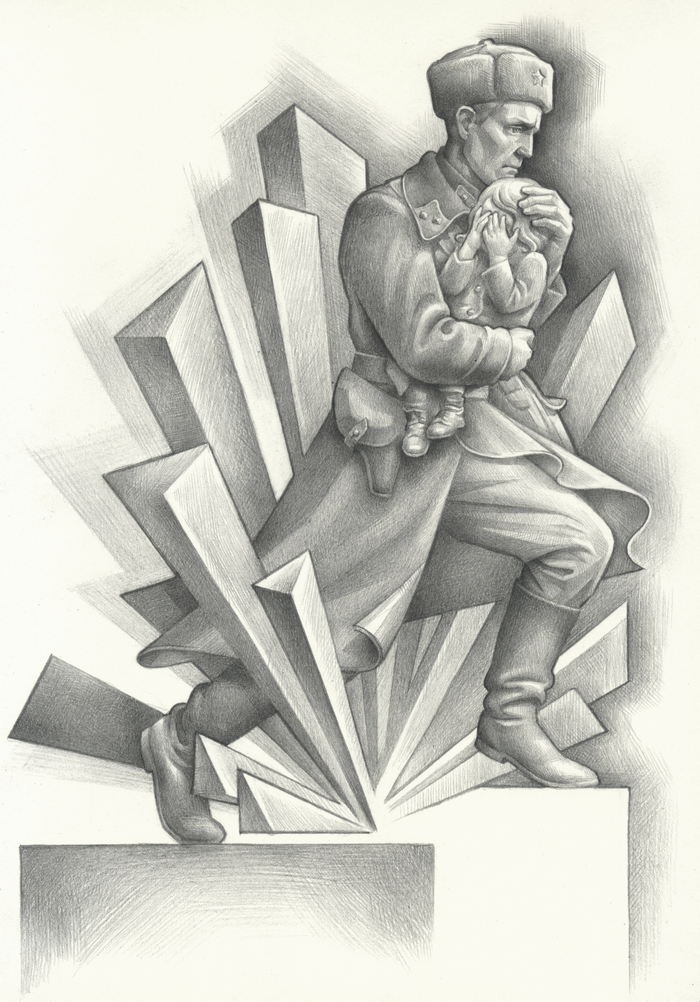 Эскиз для памятника П.Д.Винокурцеву.