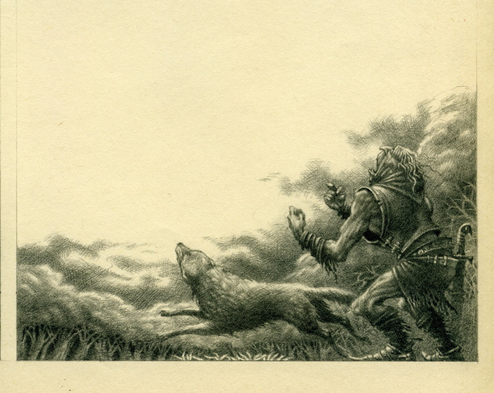 ДЖОН РОНАЛЬД РУЭЛ ТОЛКИН "ХОББИТ" ИЛЛЮСТРАЦИЯ.