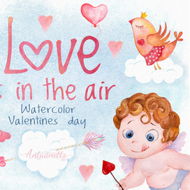 Акварельная Коллекция Love is in the air