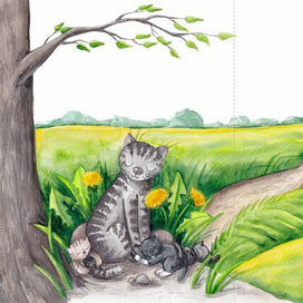 Разворот к рассказу А. Глазуновой "Милая Мила"