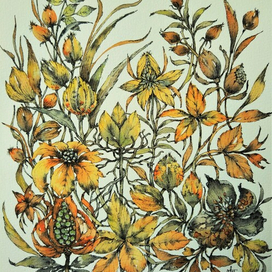 Осеннее цветение трав.