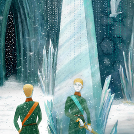 Иллюстрация к сказке Х. К. Андерсена "Снежная королева"