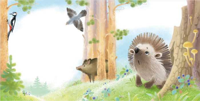 Ёжик слушает лес
