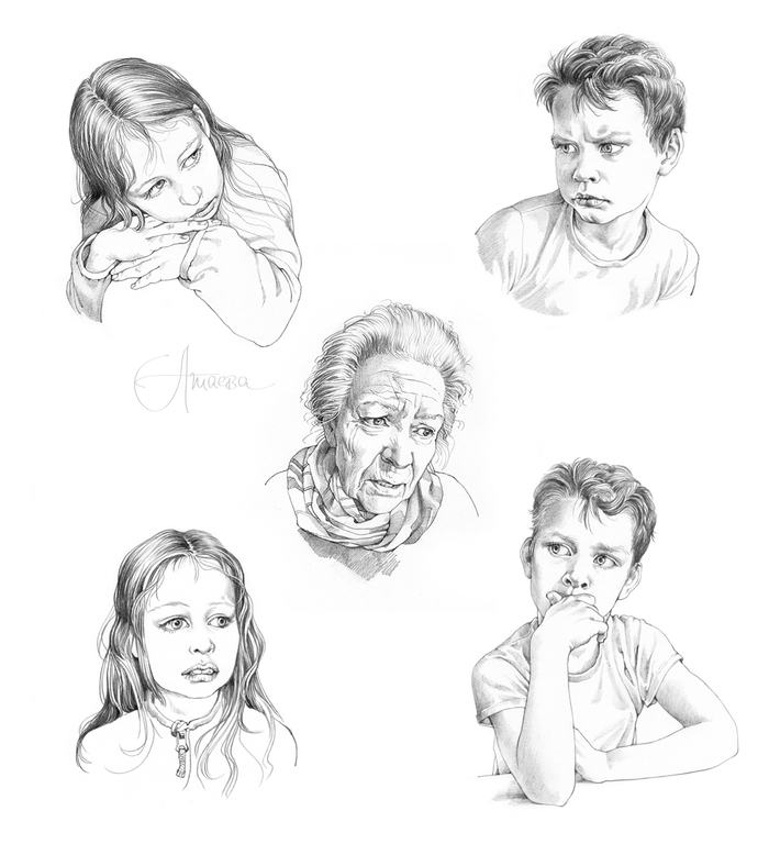 Портреты для оборочных иллюстраций 2