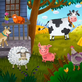 Ферма. Экран детского приложения