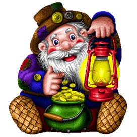 Дедушка- Домовой с фонариком