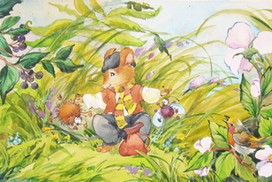 illustration of the tale of the journey a little mouse