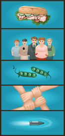 Серия иллюстраций для флеш-презентации 