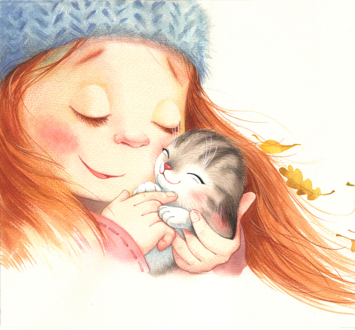 Иллюстрация для книги Александры Хворост "Давай дружить" для издательства Феникс премьер