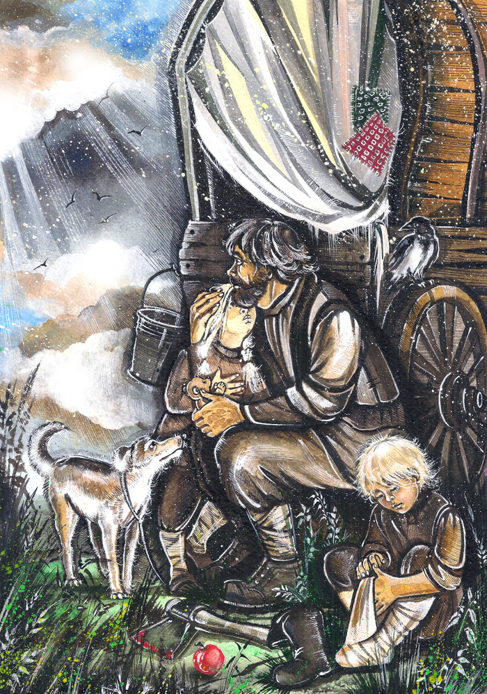 Первый снег. Иллюстрация к рассказу